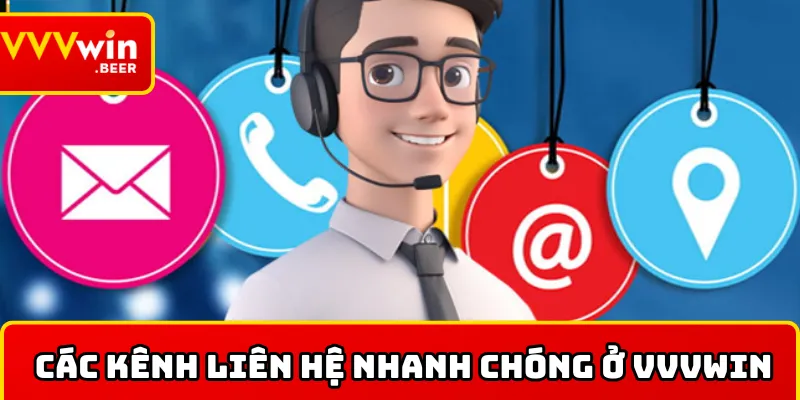Các kênh hỗ trợ liên hệ tại VVVWIN