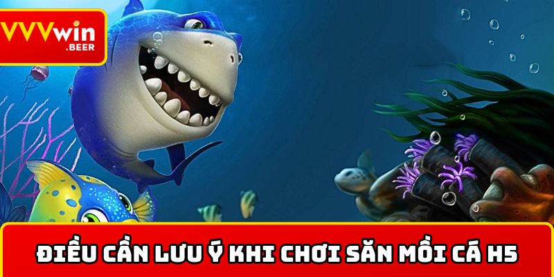Những điều cần lưu ý khi chơi săn mồi cá H5